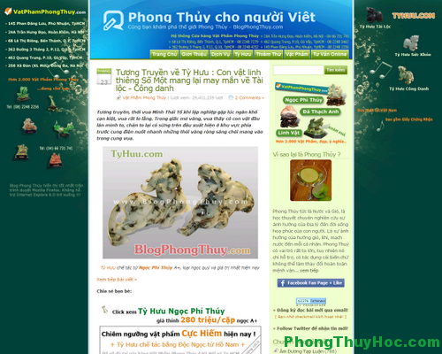 blogphongthuy Thiết kế Website theo Khoa Học Phong Thủy