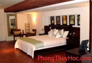 Phòng ngủ đặc trưng hành Mộc.